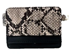 Jujube Coffee Break Card Case Holder Vegan Leather Black With Upscale Be Charged