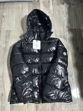 MONCLER MAYA PUFFER JACKET - SIZE MEDIUM - BLACK