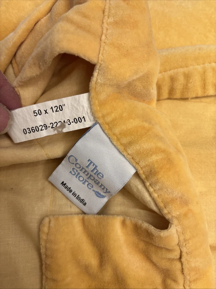 Cortinas amarillas doradas The Company Store CUATRO (4) paneles 50*105 (dobladillo desde 120) Foto 3 de 4