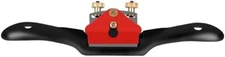ATPCOOK 10" Adjustable Spokeshave Plane with Flat Base, Metal Black, Red 