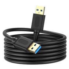 USB 3.0 Male to Male Cable 3Ft,USB to USB Cable with Gold-Plated 3 ft/1 m