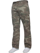 Kruze Mens Cargo Combat Trousers Army Camouflage Camo Military Pants All Waists