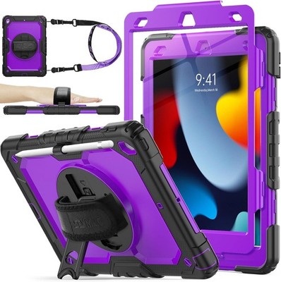 SEYMAC stock Case for iPad 9th/8th/7th Generation 10.2'' Shockproof Screen Prot.
