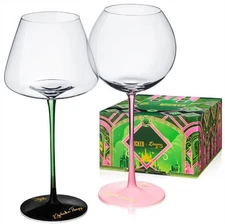 Wicked Wine Glasses - 18 oz Crystal Wine Glass Set of 2 - Unique Drinkware