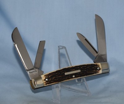 RARE VINTAGE MARBLES GERMANY STAG CONGRESS KNIFE  NEAR MINT!!