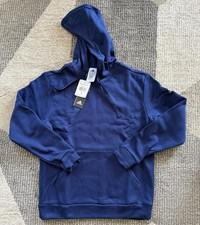 Women  s Adidas Fleece Hoodie Size Small Navy Blue/White Logo NWT