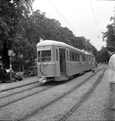 Tram in Geneva Switzerland 1946 Old Historic Photo 1