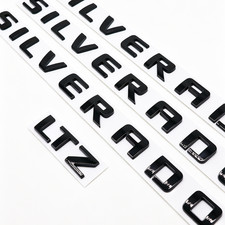 Raised Gloss Black Tailgate Letters Rear Badge Emblems For Silverado 1500 Ltz Lt Raised Gloss Black Tailgate Letters Rear Badge Emblems For Silverado 1500 Ltz Lt