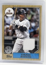 2022 Topps Series 1 - 1987 Topps Baseball Relics Craig Biggio #87R-CB (MEM)