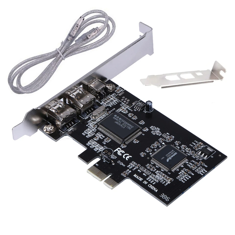 3 Ports 1394A Firewire Expansion Card Express 1X to External IEEE 1394 Adapter - Image 3 of 4
