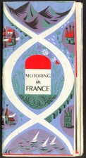 Motoring in France Guide & Main Route Map 1954