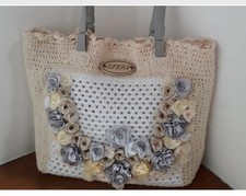 Borsetta All'uncinetto Con Fiori