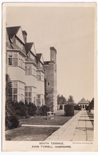 South Terrace Avon Tyrrell Hampshire Postcard Raphael Tuck RPPC 1950 Postmark UK