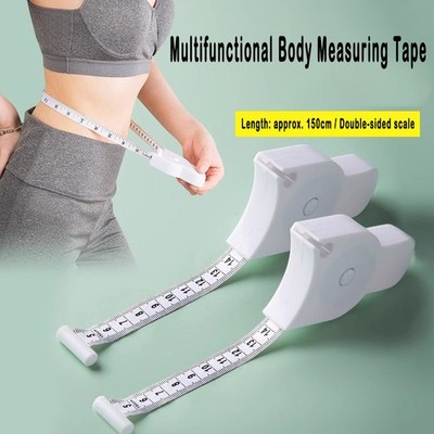 2pc New Retractable Measuring Tape Automatic Body Tape Measure Fitness Tailoring
