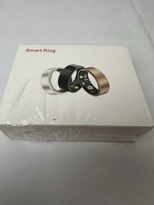 Smart Ring Fitness Health Monitor Tracker SIZE 7 Black iOS or Android NEW