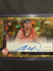 2025-26 Topps Chrome Sapphire Asa Newell Rookie Autographs Gold Refractor 45/50