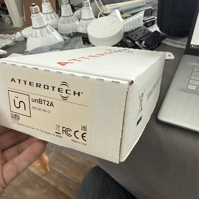 AtteroTech unBT2A-WP Bluetooth Audio Wall Plate Interface 900-00195-01