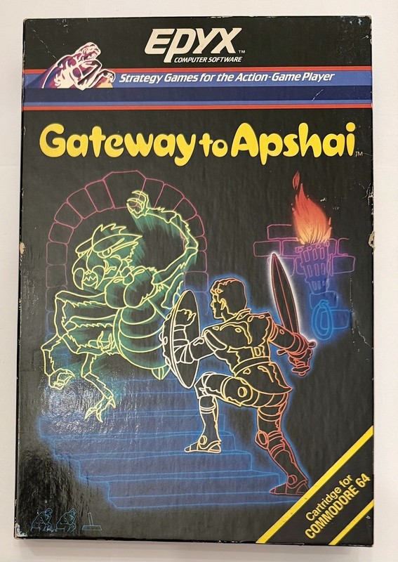 Epyx Gateway to Apshai Commodore 64 C64 Game Cartridge 1984 CIB Free Shipping