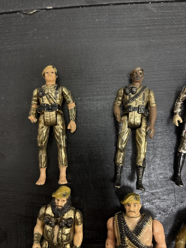 Vintage 1981 Mego Eagle Force Lot of 13 Die Cast Metal Army Action Figures 2.75 - Image 2 of 4