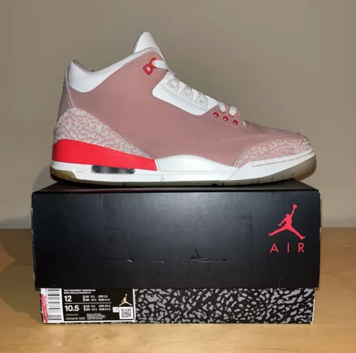 Nike Air Jordan 3 Retro Rust Pink CK9246-600 Women’s 12 Men’s 10.5
