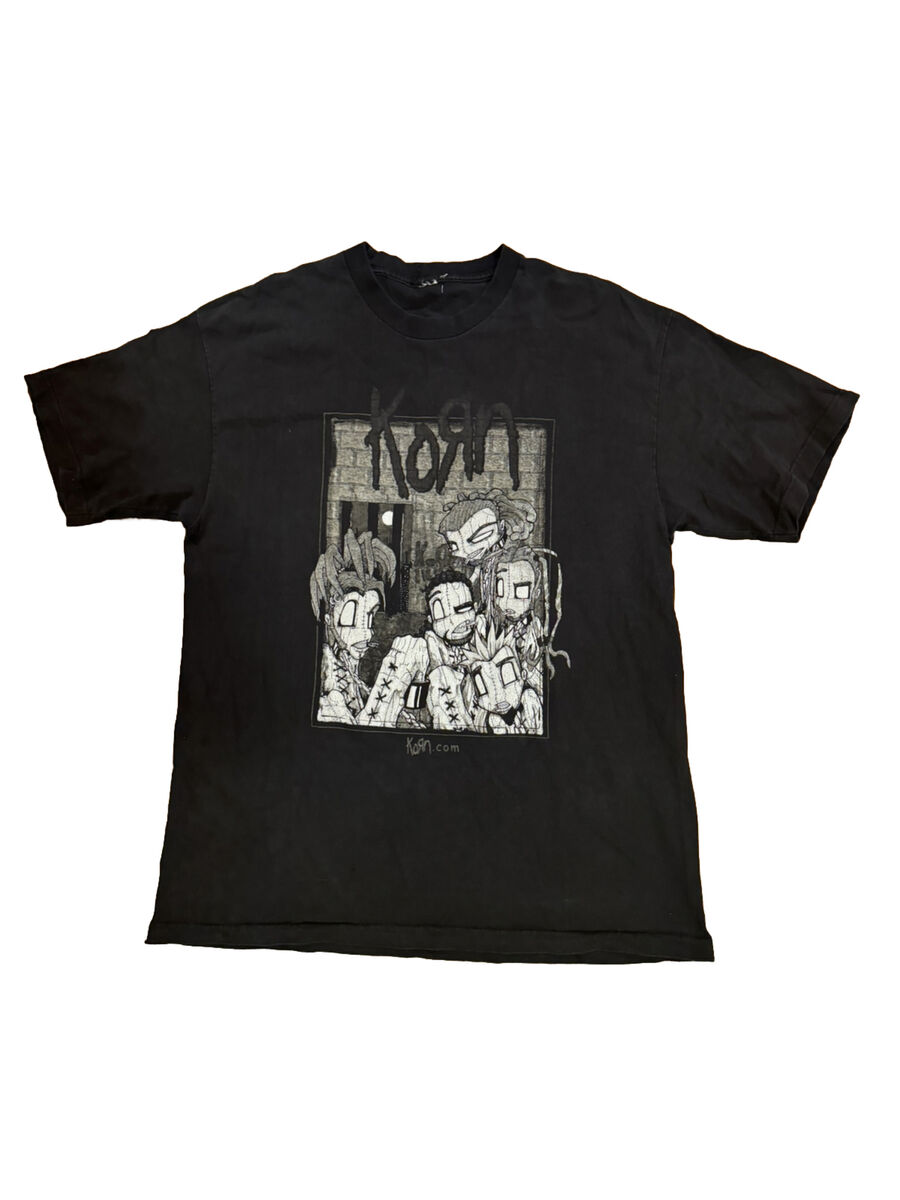 Vintage Korn T-Shirt 2000 Nu Metal Rap Goth Band Sick Vintage Korn T-Shirt 2000 Nu Metal Rap Goth Band Sick