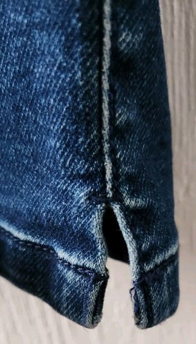 Soma Women's Small Blue Cropped Leg Elastic Waist Dark Wash Stretch Denim Jeans - Bild 4 von 7