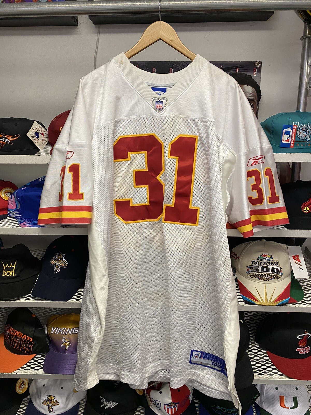 Authentic Reebok On Field Kansas City Chiefs Priest Holmes Jersey Size