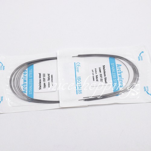 10 Packungen Dental Kieferorthopädisch Edelstahl Rechteckig Bogen Draht Natur/Ovid - Bild 6 von 48