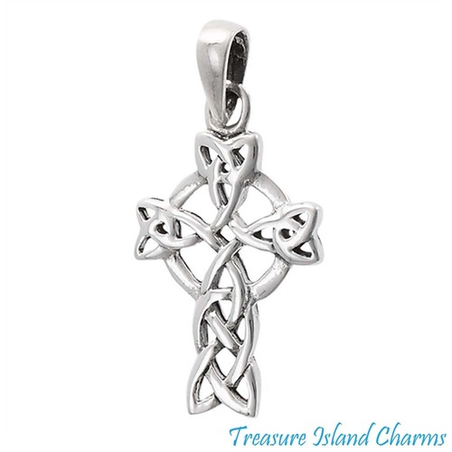Celtic Endless Knot Christian Cross 925 Solid Sterling Silver Pendant - 第 1/1 張圖片