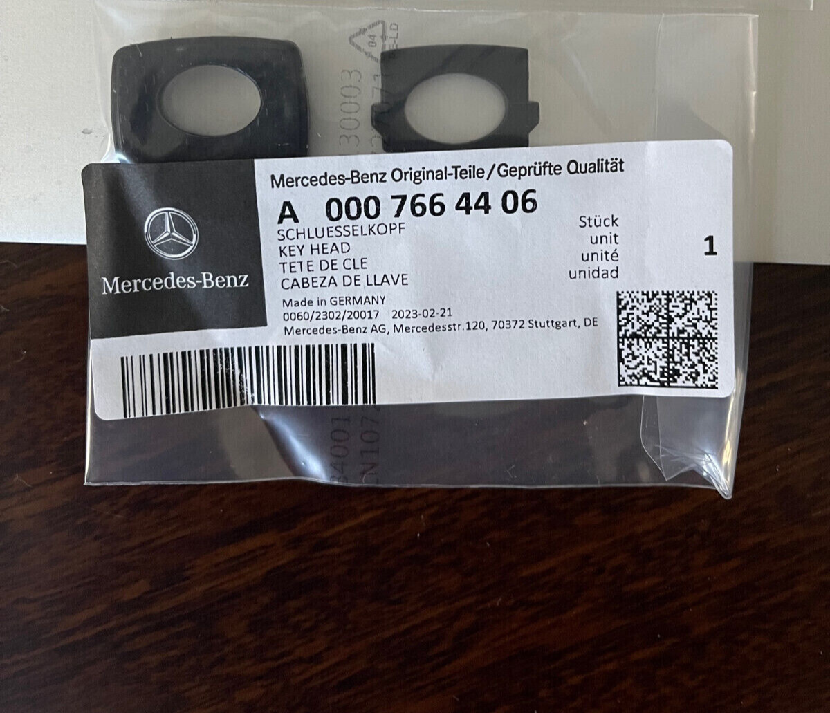 Mercedes-Benz Sprinter Ignition Key Wrench Head A0007664406