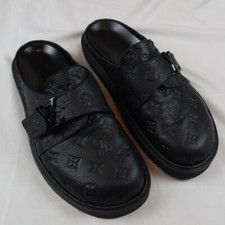 Louis Vuitton Easy Mule Black Embossed Size 1...
