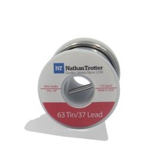63/37 Solder for Stained Glass - .125  dia. 1 lb. spool