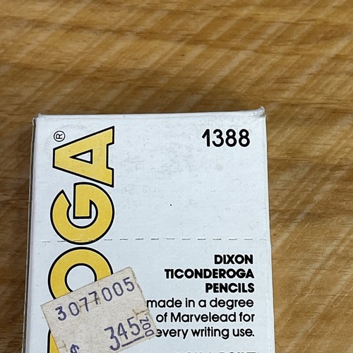 Dixon Ticonderoga No. 2 Yellow Pencils 12 pack Soft Lead Vintage Packaging NOS - Picture 2 of 5