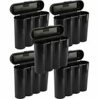 5 Black 18650 & CR123A 4 Battery Holder Storage Case for 18650 BATTERIES