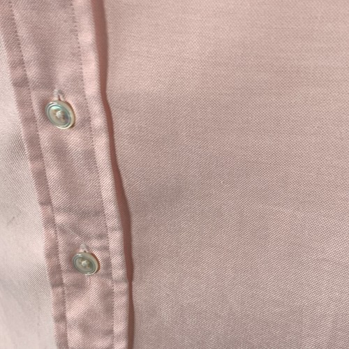 DRAKES LONDON Size M Pink Cotton Button Down Collar One Pocket Long Sleeve Shirt - Picture 4 of 7