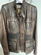 Belstaff Women's Motorcyle Jacket Leather, Size 42 Italian