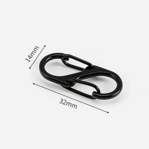 Clip per Cerniera, Lega Doppia Apertura Cerniera Clip Antifurto Dissuasore, 32x14mm - Foto 8 di 9