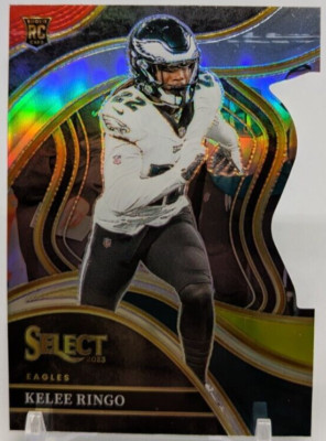  2023 Panini Select Club Level Red Yellow Prizm Die-Cut #245 Kelee Ringo (RC) 