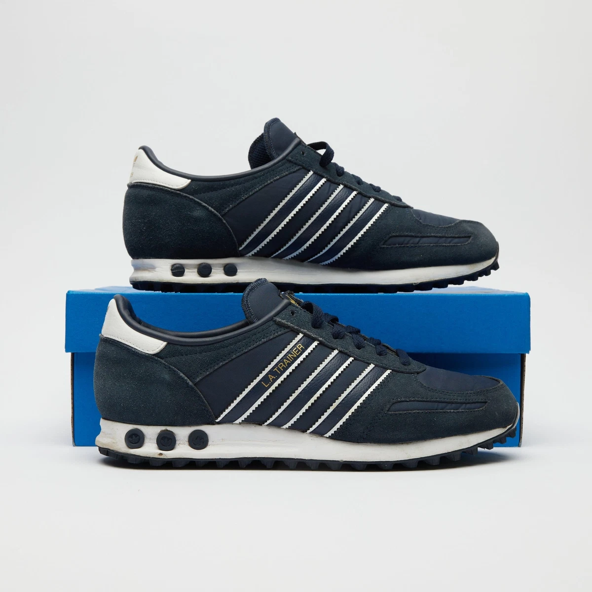 La trainer top adidas bleu