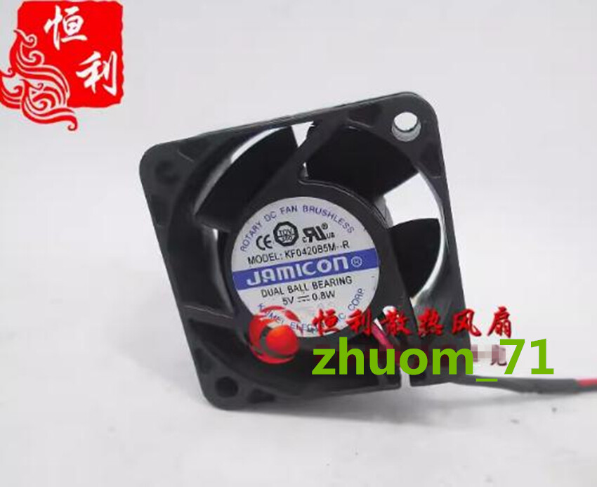 1PC JAMICON KF0420B5M-R 4cm 5V 0.8W 4020 USB Switch motherboard