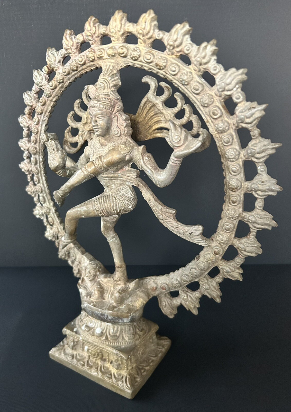 LARGE 11” Dancing Hindu God Shiva Nataraja Bronze Statue Sculpture 5 LBS