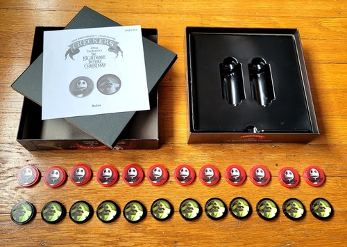 Nightmare Before Christmas Jack vs Oogie Boogie Checkers Board Game - Picture 7 of 7