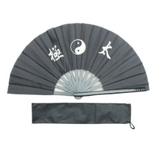 Kung Fu Folding Fan Tai Chi Fan Silk Satin Fan Martial Arts Bamboo Fan