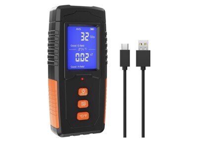 Emf Meter Rechargeable Electromagnetic Field Radiation Detector Handheld Digital