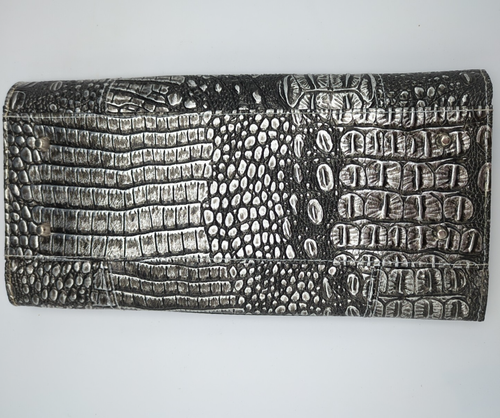 Miche Classic Shell Cover Embossed Faux Leather Crocodile Black & Silver Gray - Picture 2 of 9