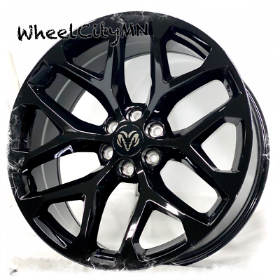 24 Inch Gloss Black Snowflake Oe Replica Rims Fits Ram 1500 19 21 6x5 5 24 Ebay