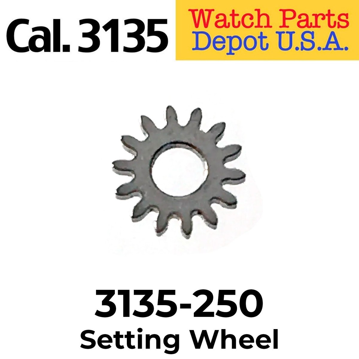 Rolex Caliber 3135-250 Setting Wheel, Superior Swiss Made