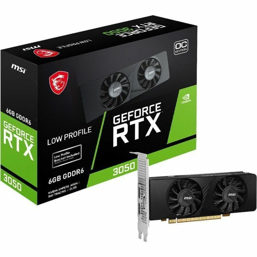 MSI GeForce RTX 3050 LP 6G OC - graphics card - GF RTX 3050 - 6 GB