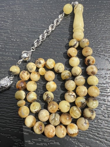 Baltic Amber Rosary, Misbaha, Kehribar Tesbih, Bernstein, Tesbih, Amber - Picture 4 of 11