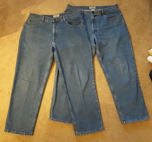 LOT OF 2 L.L. Bean Relaxed Fit Jeans 